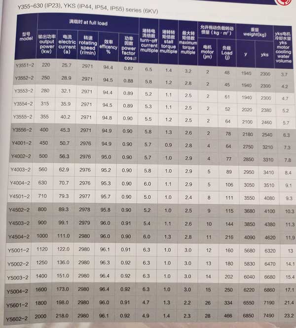 Y、YKS、YKK系列6KV中型高壓三相異步電動(dòng)機(jī)